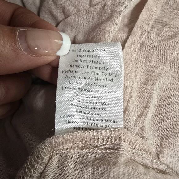 Venus Beige Eyelet Bell Sleeve Dress Size 20 Cold Shoulder Resort Travel Lace - Picture 7 of 7